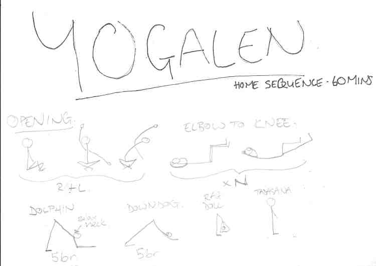 YOGALEN 60 minute yoga vinyasa sequence, page 1